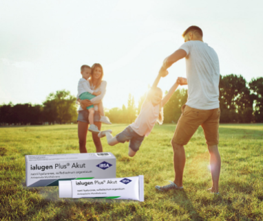 Ialugen Plus® devient ialugen Plus® Akut. La crème de 20 g désinfecte et guérit les plaies avec une action rapide et efficace