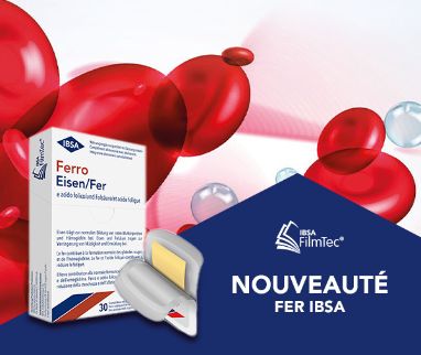 Le complément de fer sous forme de film orodispersible développé avec la technologie IBSA FilmTec® arrive en Suisse