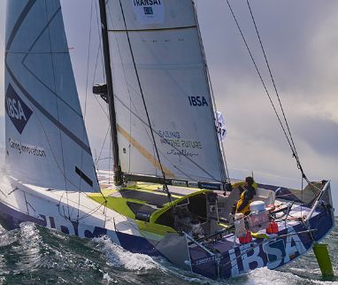Départ de la Transat CIC : Alberto Bona et le Class40 IBSA dans le groupe de tête