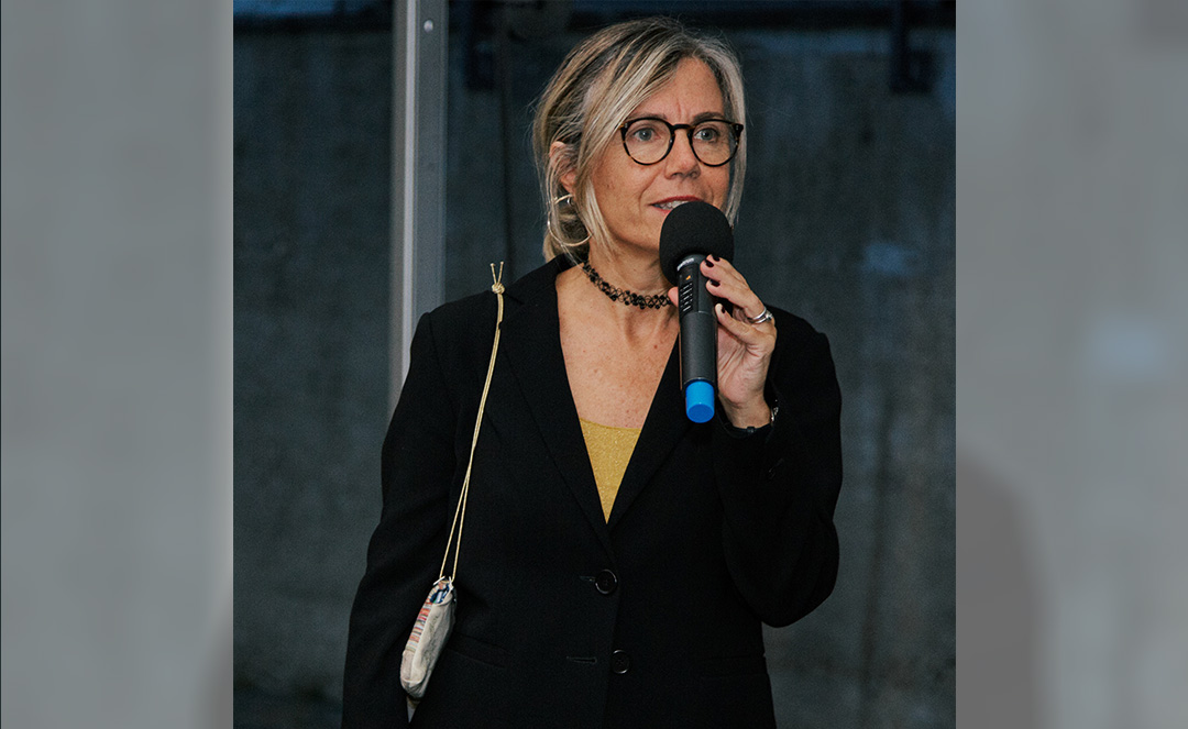 2 – 20.09.2023 – IBSA Foundation _ inaugurazione Casa Carlo Cattaneo, Lugano _ Silvia Misiti, Direttore di IBSA Foundation per la ricerca scientifica_P0B1023
